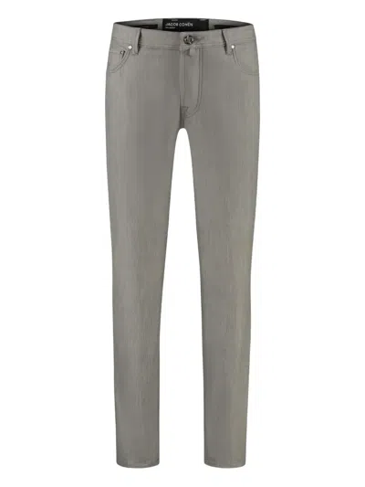 Jacob Cohen Cotton Trousers In Neutrals
