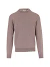 Jacob Cohen Beige-purple Wool Blend Sweater In Multi