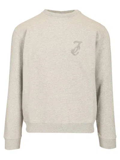 Jacob Cohen Crewneck Cotton Sweatshirt Knitwear Grey
