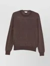 Jacob Cohen Men Wool And Silk Crewneck Sweater In Brown