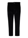 Jacob Cohen Crop Slim Single Pence Henry Pant In Azul