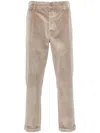 Jacob Cohen Men's Crop Slim Single Pence Henry Pant In Gray