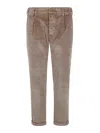 Jacob Cohen Bard Cotton-blend Corduroy Slim-leg Trousers In Gris