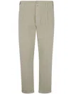 Jacob Cohen Crop Slim Single Pence Henry Pant In Off White