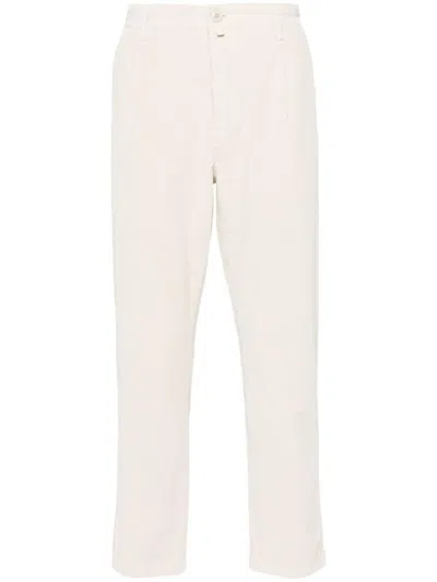 Jacob Cohen Crop Slim Single Pence Henry Pant In White