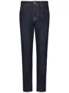 Jacob Cohen Scott Cropped Carrot Slim Fit Jeans In Blue