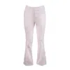 Jacob Cohen Cropped Flare Jeans In White