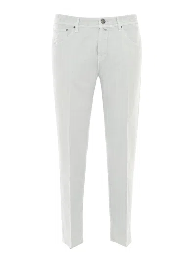 JACOB COHEN CROPPED SLIM FIT 5 POCKET PANTS