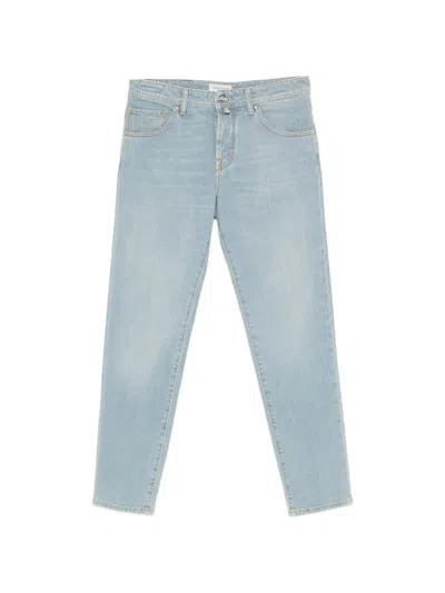 Jacob Cohen Cropped Slim Fit Jeans In Blue