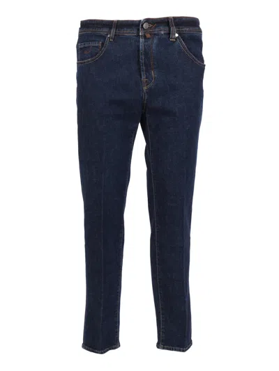 JACOB COHEN CROPPED SLIM FIT SCOTT 5 POCKETS PANTS