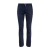 Jacob Cohen Dark Blue Bobby Chino Jeans In Super Stretch Denim In Blue