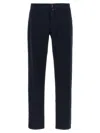 Jacob Cohen Trousers With Belt Loops And Multiple Pockets In Blue