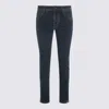 Jacob Cohen Straight Leg Five-pocket Trousers With Belt Loops In Blue