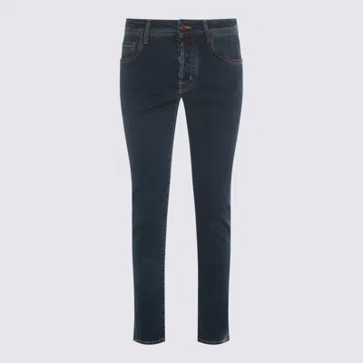 JACOB COHEN DARK BLUE COTTON NICK JEANS