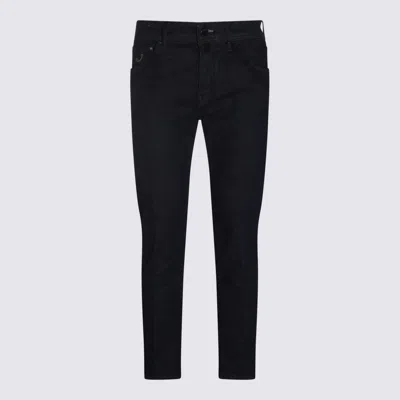 JACOB COHEN DARK BLUE COTTON SCOTT JEANS