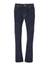 Jacob Cohen 5 Pockets Denim Pants In Blue