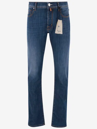 Jacob Cohen Dark Denim Jeans In Blue