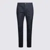 Jacob Cohen Straight Cut Trousers With Front And Back Pockets In Blue