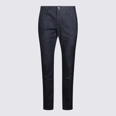JACOB COHEN JACOB COHEN DARK INDIGO COTTON DENIM JEANS