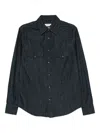 Jacob Cohen Denim Flap-pocket Shirt In Black