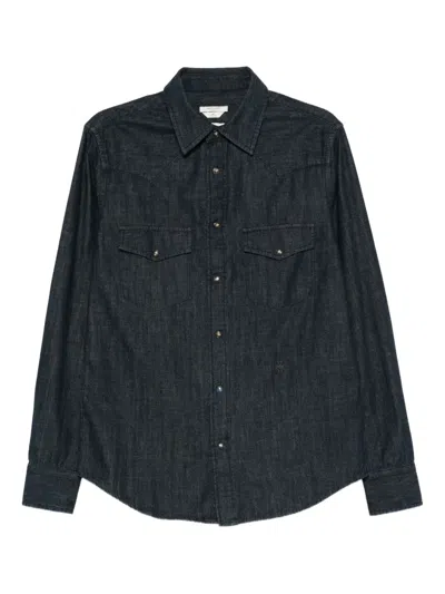 Jacob Cohen Denim Flap-pocket Shirt In Black