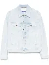 Jacob Cohen Light Blue Denim Jacket With Classic Front Fastening In 蓝色