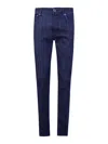 Jacob Cohen Dark Blue Chino Pants In Blue