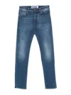 Jacob Cohen Blue Cotton Slim Men Jeans In Blue
