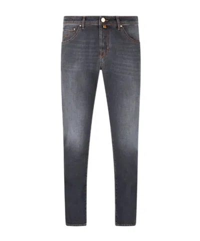 Jacob Cohen Stretch Cotton Jeans In Gray