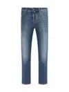 Jacob Cohen Denim Jeans Scott In Cotton And Lyocell In Blue