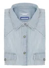 Jacob Cohen Denim Cotton Shirt Button-down Collar