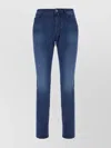 Jacob Cohen Denim Trousers Belt Loops Faded Effect In Blue