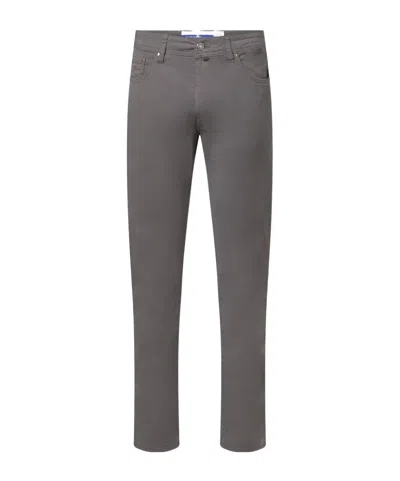 JACOB COHEN JACOB COHEN BARD LOGO PATCH STRAIGHT-LEG TROUSERS