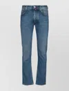 Jacob Cohen Denim Trousers With Belt Loops And Contrast Stitching