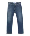 Jacob Cohen Denim Tapered Jeans In Blue