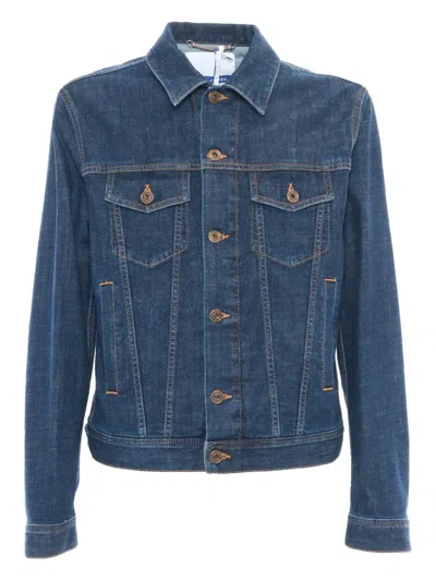 Jacob Cohen Denim Trucker Denim Jacket In Blue