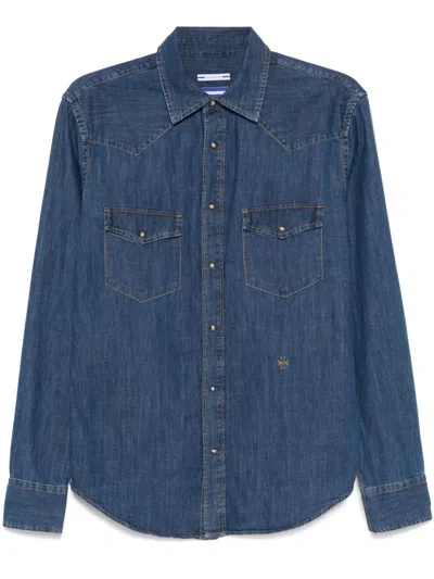 Jacob Cohen Denim Western Shirt In Blue
