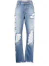 Jacob Cohen Distressed-effect Finish Jeans In Blue