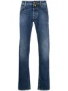 Jacob Cohen Distressed-effect Straight-leg Jeans In Blue