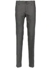 Jacob Cohen Dogtooth-pattern Trousers In Grey