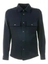 Jacob Cohen Double-pocket Button-front Shirt In Blue