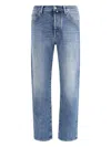 Jacob Cohen Blue Cotton Relaxed Fit Jeans In Blue