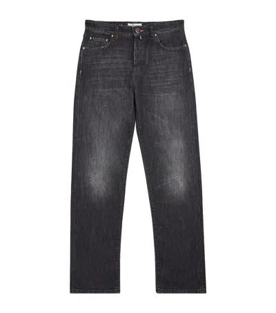 Jacob Cohen Edo Straight Jeans In Gray
