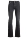 Jacob Cohen Pocket-square Straight-leg Jeans In Black