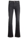 Jacob Cohen Belt Ring Denim Trousers In Black
