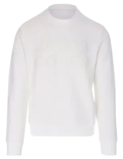 Pre-owned Jacob Cohen Elegant White Cotton Blend Sweatshirt