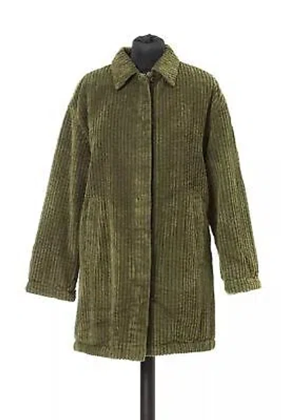 Pre-owned Jacob Cohen Elegant Wide Ribbed Cotton Jacket In Green