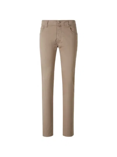 Jacob Cohen Embellished Straight Jeans In Brown