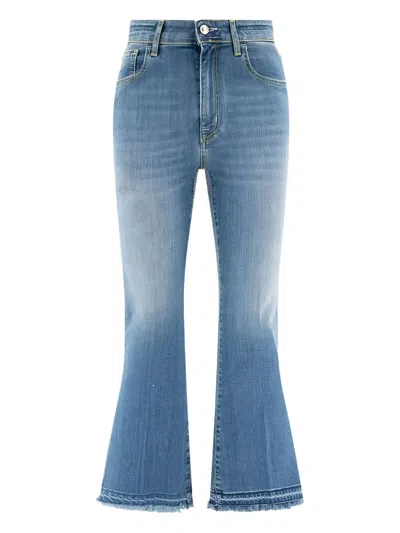 Jacob Cohen High-rise Straight-leg Jeans In Blue