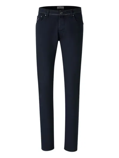 Jacob Cohen Embroidered Jeans In Blue